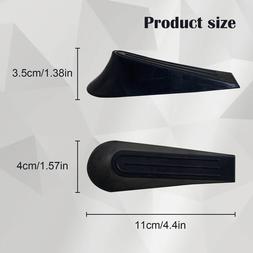 Heavy Duty Rubber Door Stoppers，Door Wedge for Residential and Commercial Use，Multi Floor Doorstop Ensures Tight Fit for Gaps，Residential and Commercial Use, Black 🍁 All In One Marketplace Canada