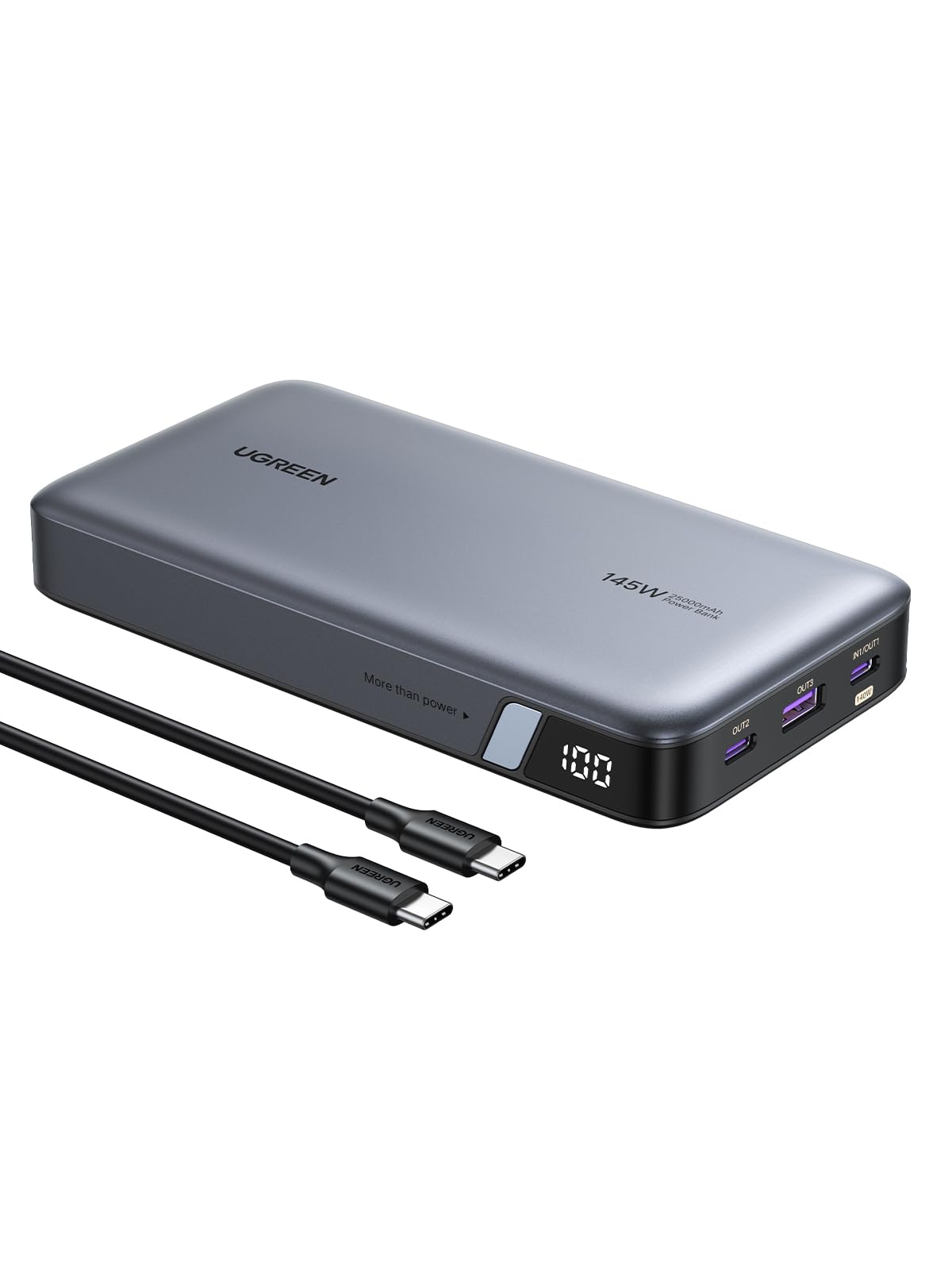 UGREEN 145W Laptop Power Bank 25000mAh, 140W PD3.0 Fast Charge, 3-Port Portable Charger for MacBook Pro, Dell XPS, iPad, iPhone 17 Series, Galaxy S25 Ultra, DJI, Drone 🍁 All In One Marketplace Canada