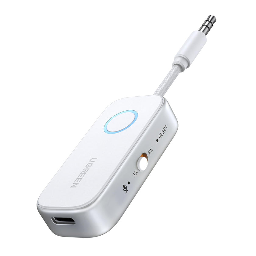 UGREEN 2 in 1 Bluetooth Transmitter and Receiver for Airplane Bleutooth 5.4 Audio Adapter with 3.5mm Aux Jack Compatible with Car, TV, Stereo System, Bluetooth Audio Splitter for Airpods Headphones 🍁 All In One Marketplace Canada