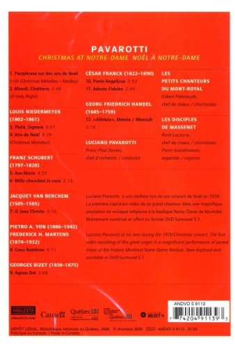 Pavarotti / Christmas at Notre-Dame - DVD (Used)