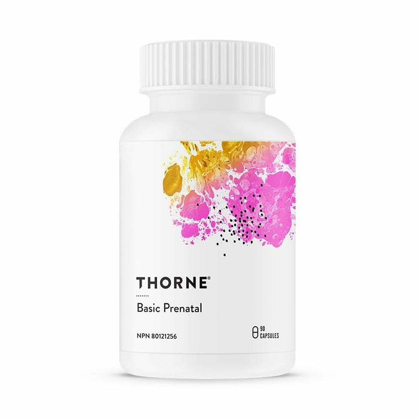 THORNE - Basic Prenatal - Folate Multivitamin for Pregnant and Lactating Women - 90 Capsules - 30 Servings 🍁 All In One Marketplace Canada
