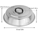 RunTo Griddle Accessories 12 Inch Round Stainless Steel Basting Cover - Cheese Melting Dome and Steaming Cover, Best for Use in Flat Top Griddle Grill Cooking Indoor or Outdoor 🍁 All In One Marketplace Canada