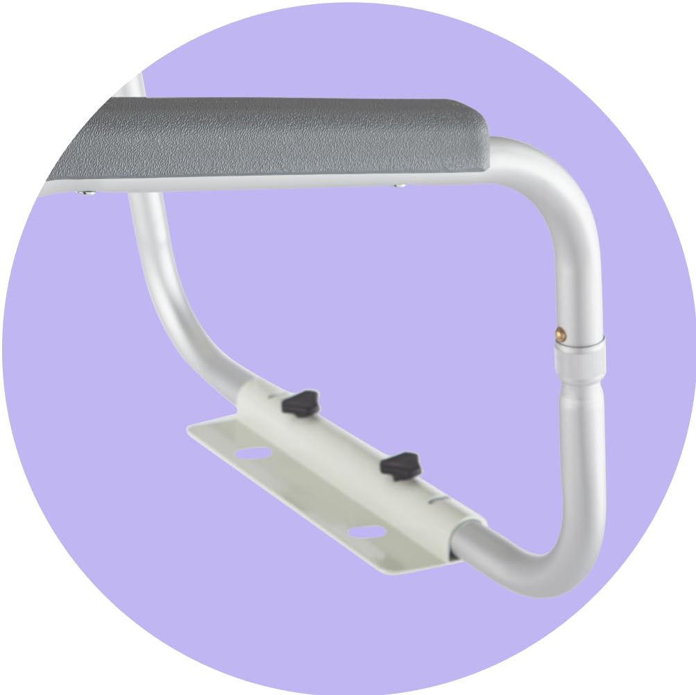 Medline Toilet Safety Rail for Seniors with Easy Installation; Height Adjustable Toilet Safety Frame; Bathroom Assist Rail with Armrests; Bathroom Safety; 250 lb. Weight Capacity 🍁 All In One Marketplace Canada
