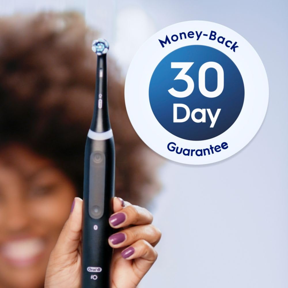 Oral-B iO Genuine Replacement Brush Heads, Black, 4ct Ultimate Clean + 1ct Gentle Care, 15 Month Supply, Compatible Exclusively with Oral-B iO Electric Toothbrushes, Not Compatible with any Other Series Including: Pro, Vitality, Smart, or Genius