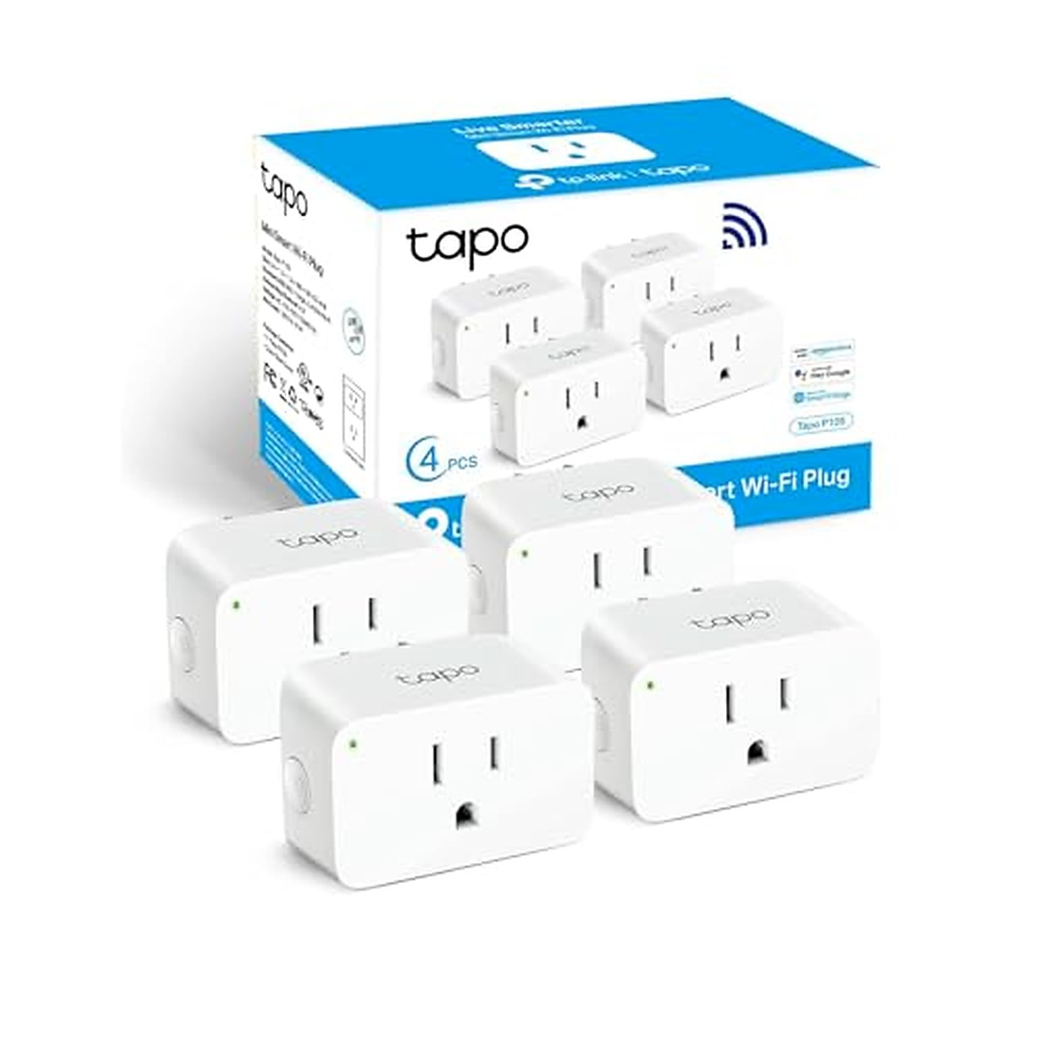 TP-Link Tapo Smart Plug Mini 15A, Smart Home Wi-Fi Plug, Super Easy Setup, Compatible with Alexa & Google Home, No Hub Required, UL Certified, 2.4G WiFi Only, White, Tapo P105(2-Pack) 🍁 All In One Marketplace Canada
