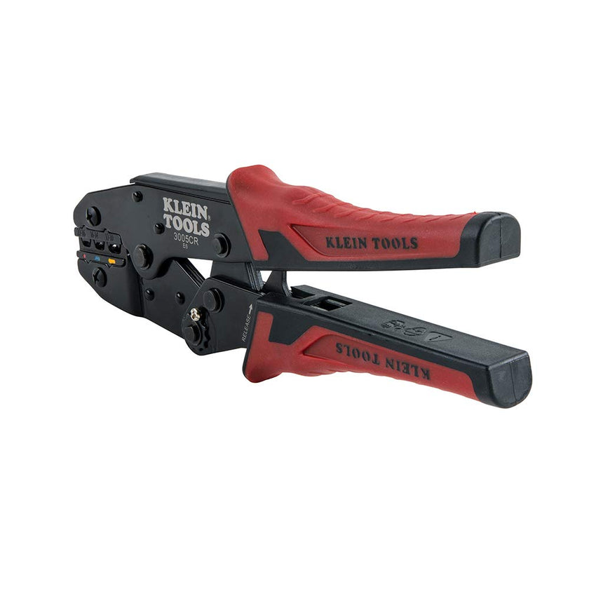 Klein Tools 3005CR Wire Crimper Tool, Ratcheting Insulated Terminal Crimper for 10 to 22 AWG Wire 🍁 All In One Marketplace Canada