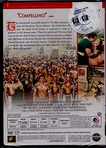 Les Gladiateurs - Demetrius and the Gladiators (English/French) 1954 (Widescreen) Régie au Québec