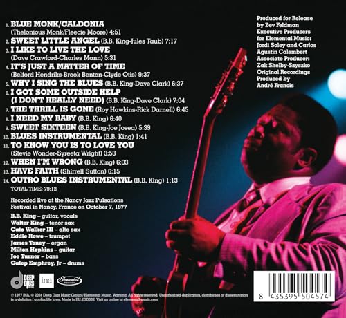 B.B. King / In France: Live at the 1977 Nancy Jazz Pulsations Festival - CD