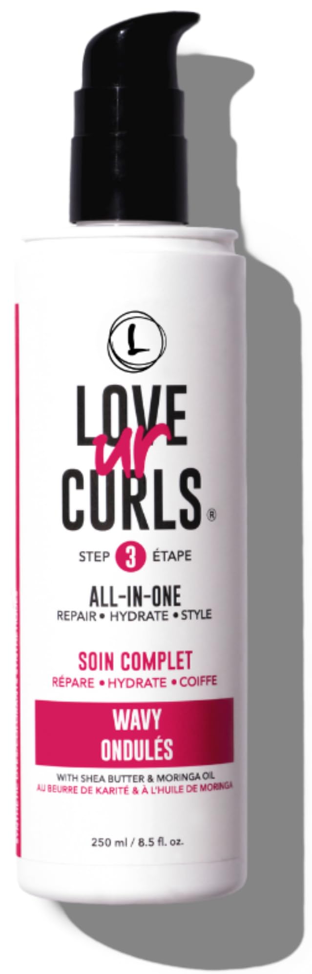 Love Ur Curls - All in One Curl Cream Styler, Curling Cream for Wavy Hair, Repair, Define, Hydrate & Style, Anti Frizz with Shea Butter, 250mL 🍁 All In One Marketplace Canada