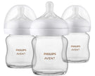 Philips Avent Natural Glass Baby Bottles with Natural Response Nipples (Slow Flow, Flow 2), 4oz, 3-pack, SCY910/03 🍁 All In One Marketplace Canada