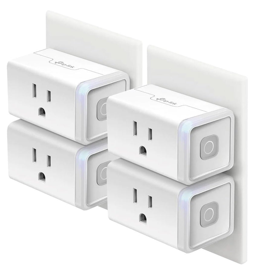 Kasa Smart Plug Mini by TP-Link (HS103P4) - Smart Home WiFi Outlet Works with Alexa, Echo and Google Home, No Hub Required, Remote Control, 2.4GHz WiFi Required, 15 Amp, UL Certified, 4-Pack, White 🍁 All In One Marketplace Canada