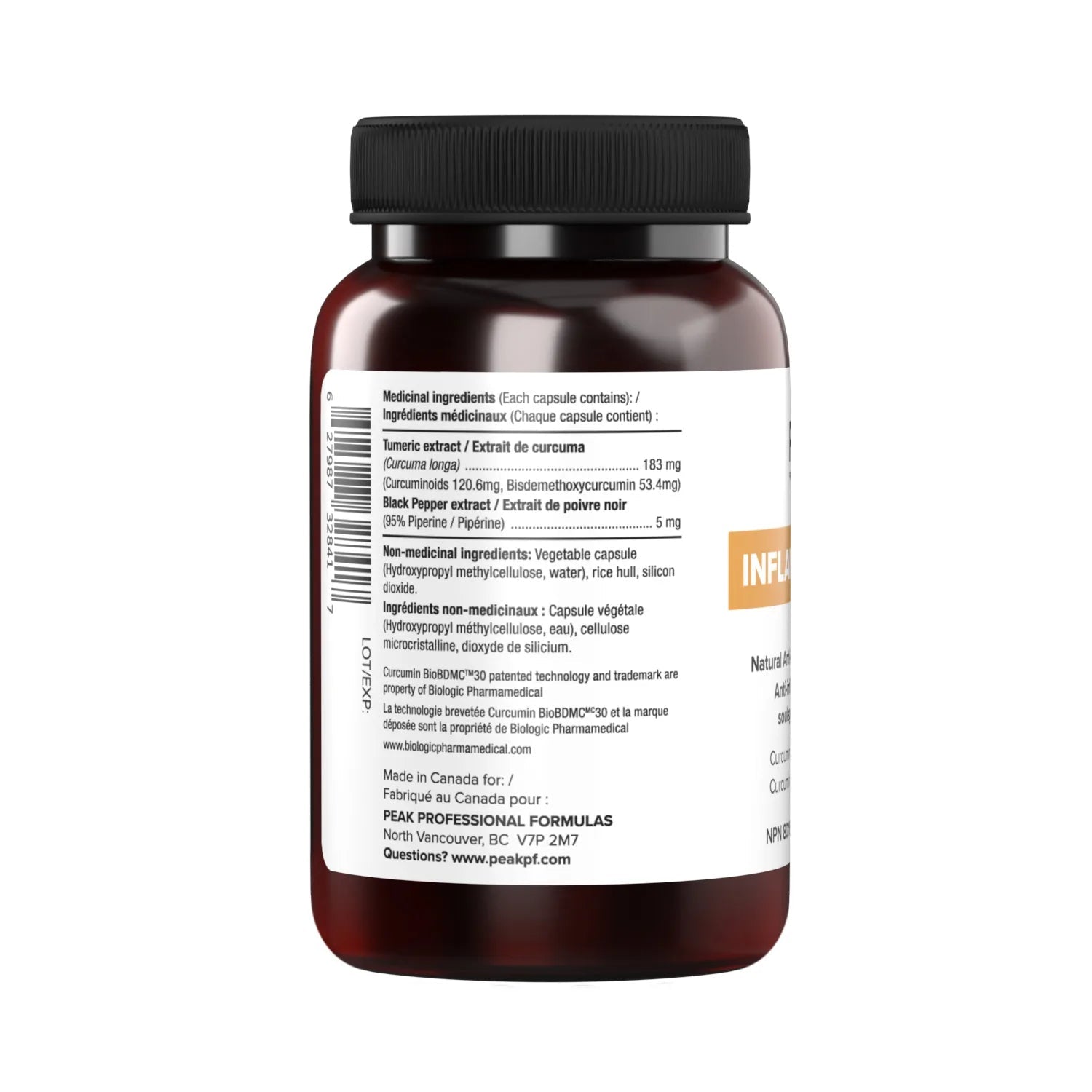 Peak Professional Formulas - Inflammation RX, 60 caps - Peak Professional Formulas