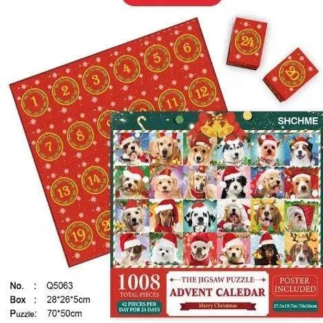 New 24 Boxes Unique Christmas Advent Calendar  2024 Jigsaw Puzzle