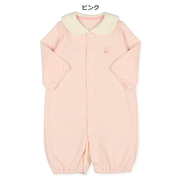 西松屋 ELFINDOLL ニットキルト襟耳付き杢長袖コンビドレス 正規品