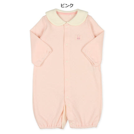 西松屋 ELFINDOLL ニットキルト襟耳付き杢長袖コンビドレス 正規品