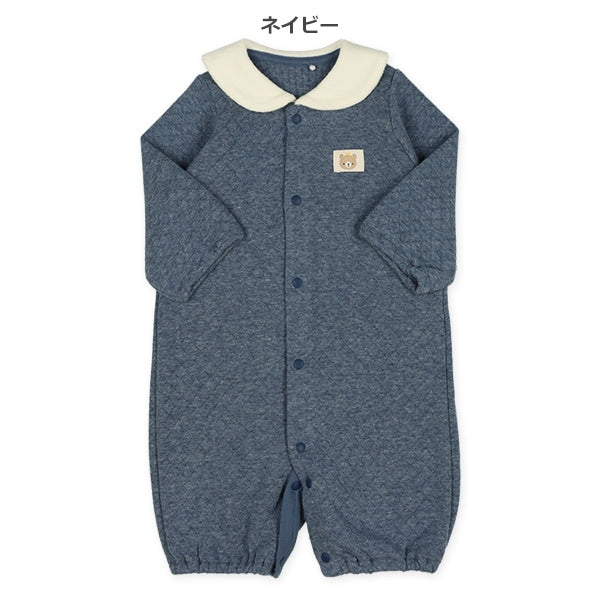 西松屋 ELFINDOLL ニットキルト襟耳付き杢長袖コンビドレス 正規品