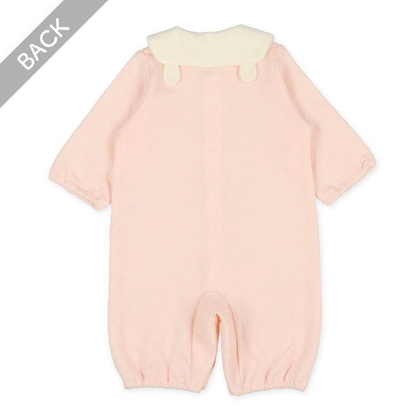 西松屋 ELFINDOLL ニットキルト襟耳付き杢長袖コンビドレス 正規品