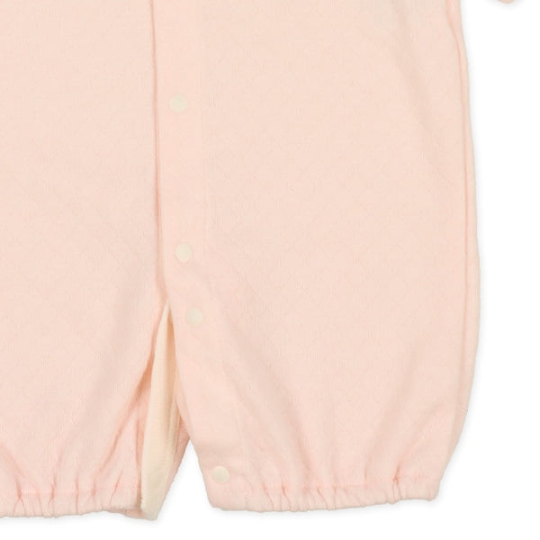 西松屋 ELFINDOLL ニットキルト襟耳付き杢長袖コンビドレス 正規品