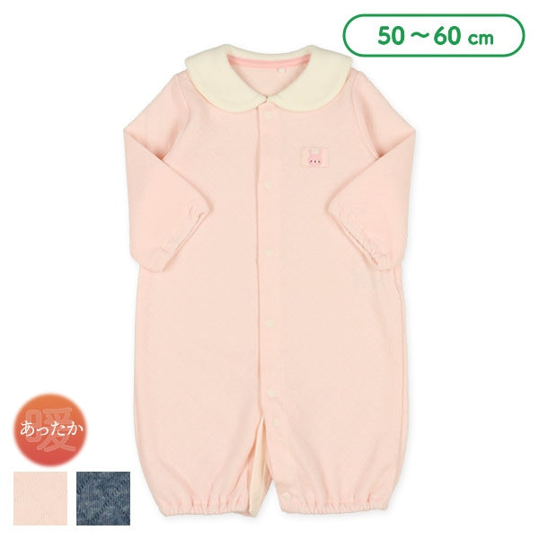 西松屋 ELFINDOLL ニットキルト襟耳付き杢長袖コンビドレス 正規品