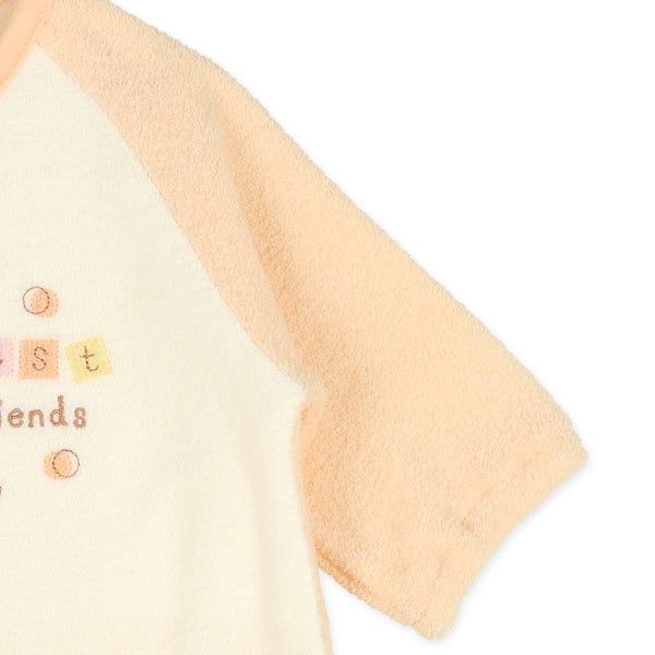 西松屋 ELFINDOLL ブークレーぞうアップリケ刺繍長袖コンビドレス 正規品