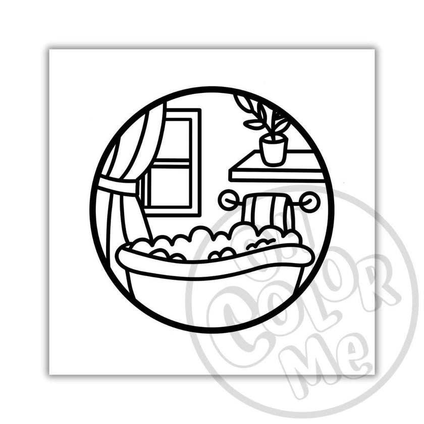 Oh Color Me - Mini Coloring Book Calming Scenes, 4