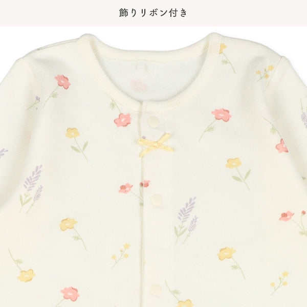 西松屋 ELFINDOLL 裏起毛フェミニン花柄長袖プレオール 正規品