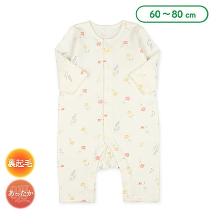 西松屋 ELFINDOLL 裏起毛フェミニン花柄長袖プレオール 正規品