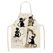 European and American cartoon cute cat apron