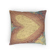 Rustic Heart Woven Pillow | Boho Farmhouse Throw Pillow