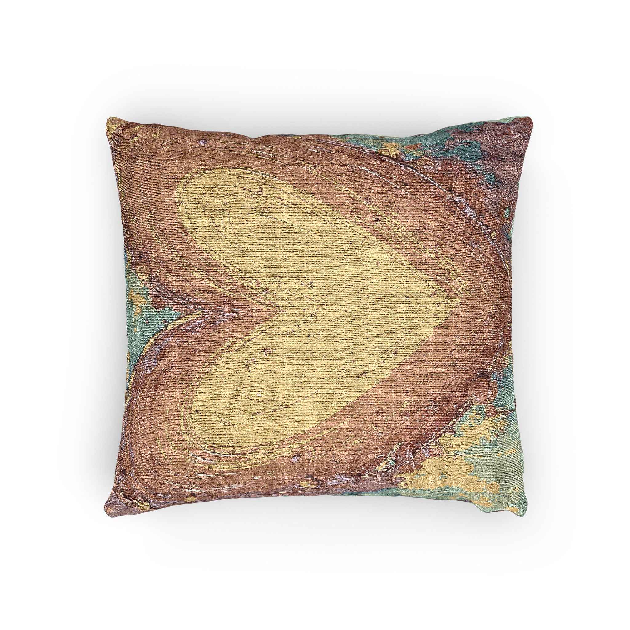 Rustic Heart Woven Pillow | Boho Farmhouse Throw Pillow