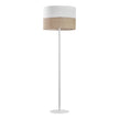 LINOBIANCO Natural Woven Floor Lamp for Living Room, Bedroom & Reading Nook – Scandinavian Minimalist Lighting