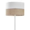 LINOBIANCO Natural Woven Floor Lamp for Living Room, Bedroom & Reading Nook – Scandinavian Minimalist Lighting