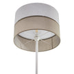 LINOBIANCO Natural Woven Floor Lamp for Living Room, Bedroom & Reading Nook – Scandinavian Minimalist Lighting