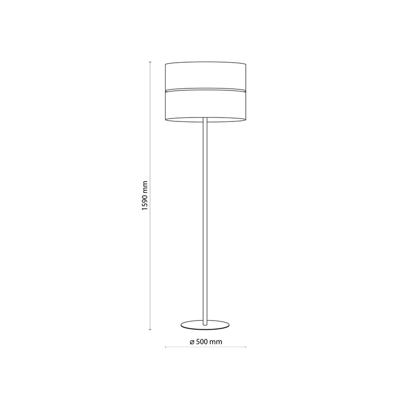 LINOBIANCO Natural Woven Floor Lamp for Living Room, Bedroom & Reading Nook – Scandinavian Minimalist Lighting