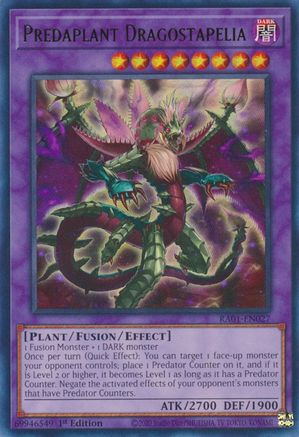 Predaplant Dragostapelia (UR) (RA01-EN027) - 25th Anniversary Rarity Collection 1st Edition