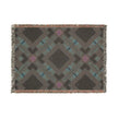 Southwest Diamond Woven Blanket — Geometric Boho Throw for Living Room & Camping