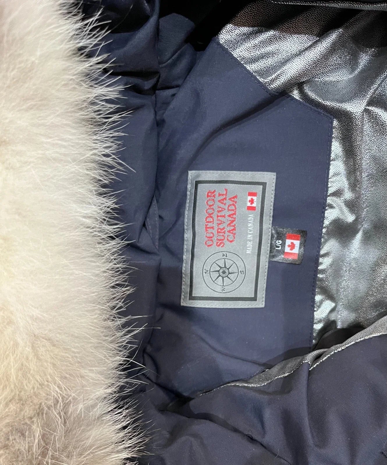 Outdoor Survival Canada OSC Men's Malruk -40 Down Parka - Cold Lake Blue, XL - ON DISPLAY