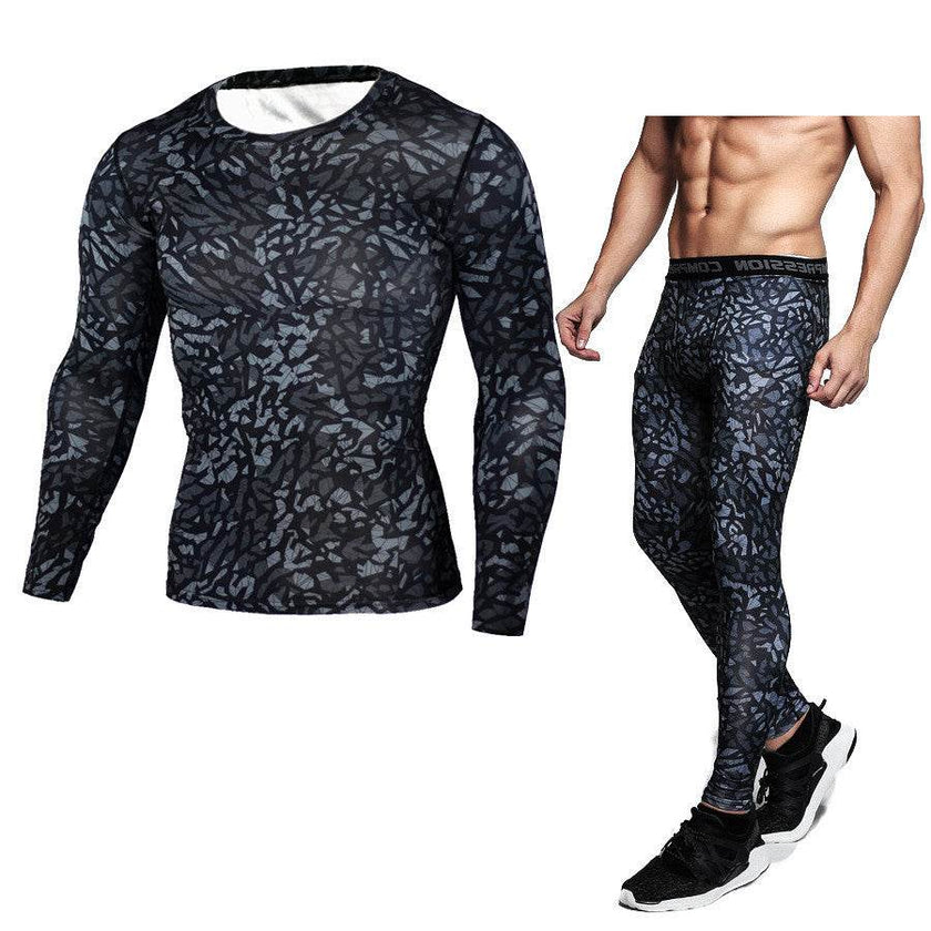 2pcs Camouflage Sport Fitness Workout Gym Outfit set