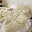 Washed Cotton Four-piece Bed Set with Duvet Cover and Sheets