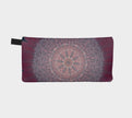 Zippered Cotton Canvas Pencil Case | Meditative Mandala