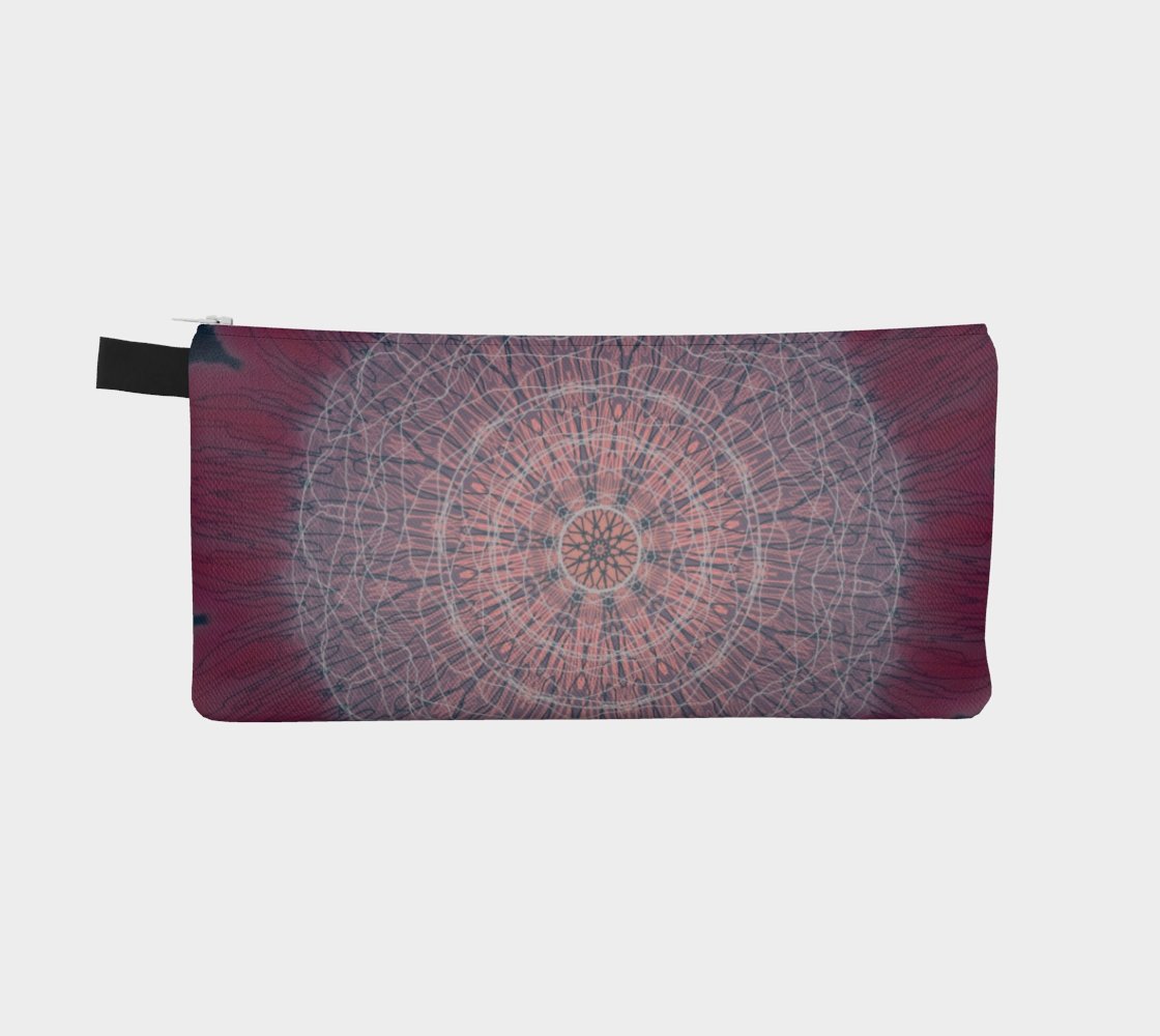 Zippered Cotton Canvas Pencil Case | Meditative Mandala