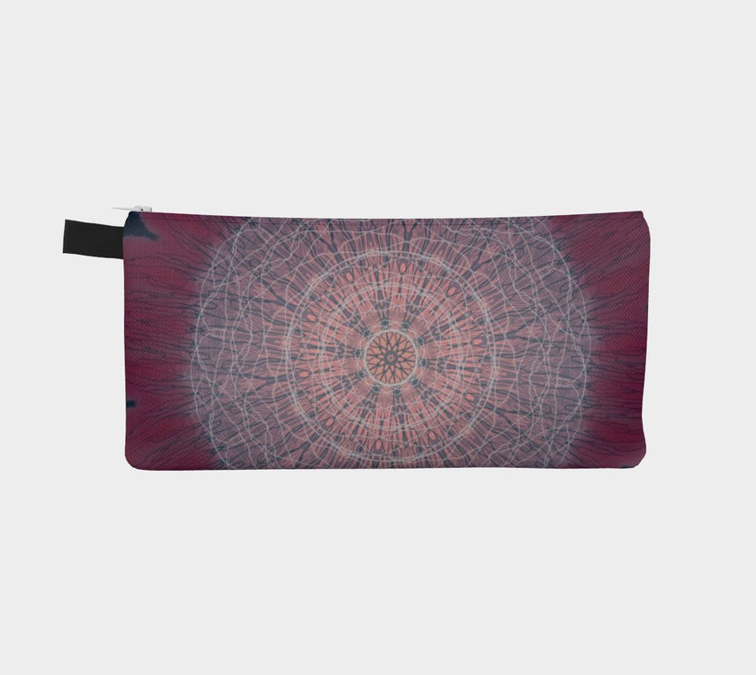 Zippered Cotton Canvas Pencil Case | Meditative Mandala