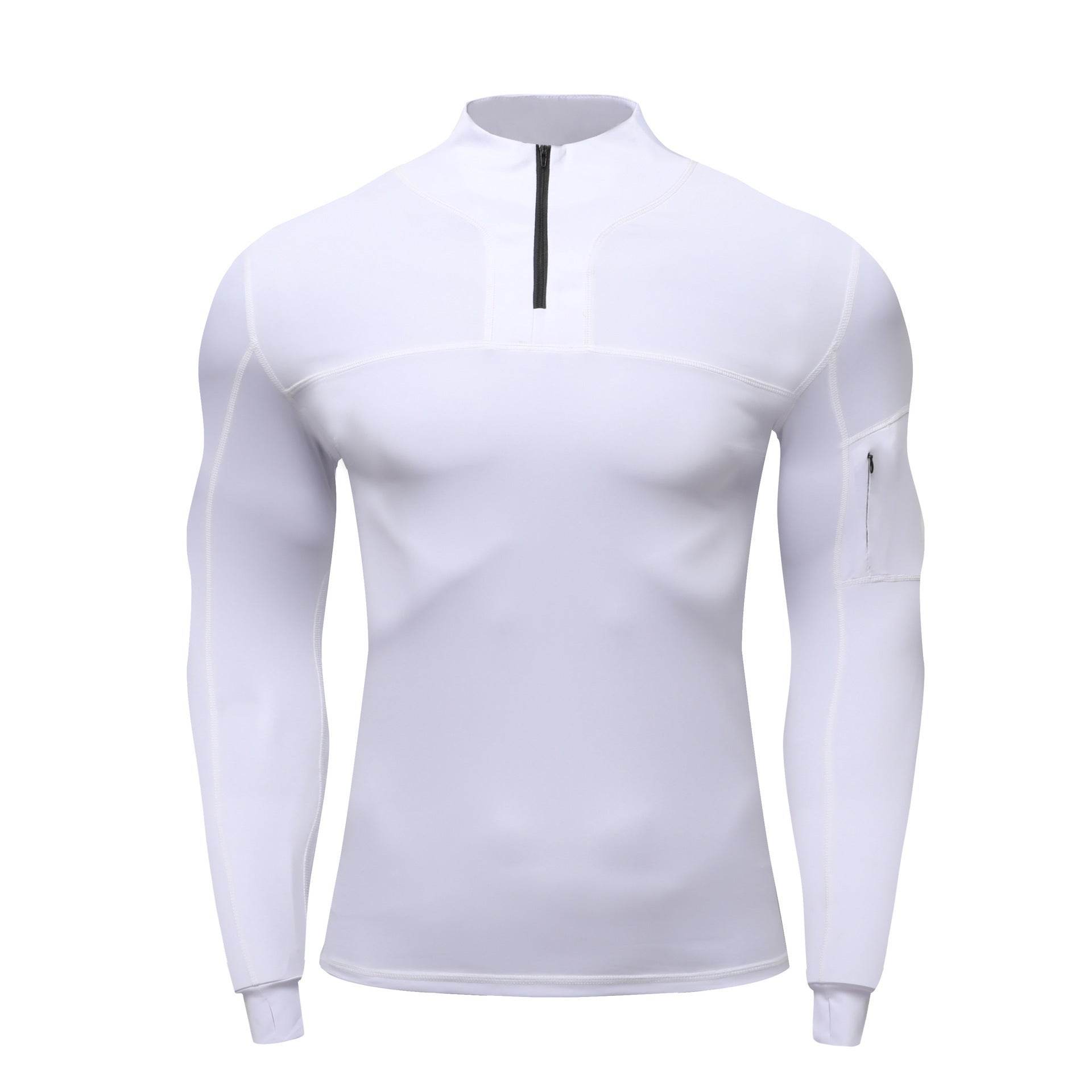 Outdoor Muscle Fitted Tactics Workout T-shirt Long Sleeve Sports Quick-drying top