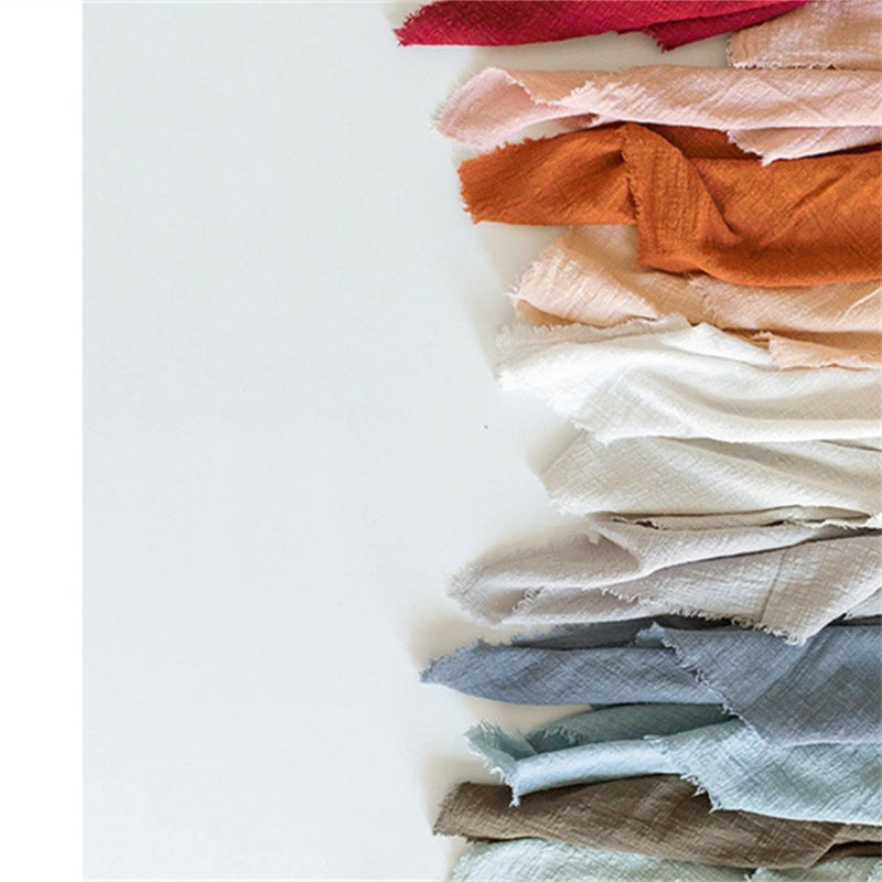 Cotton Raw Edge Placemats for Dining Table – 34 Colors, 42x42cm