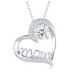 1 Carat Moissanite Solitaire Necklace Pendant – Platinum 925 Silver | GRA Certified