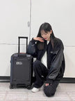 Hard Shell Carry On Luggage Spinner Suitcase – Compact Cabin Travel Trolley 20 inch