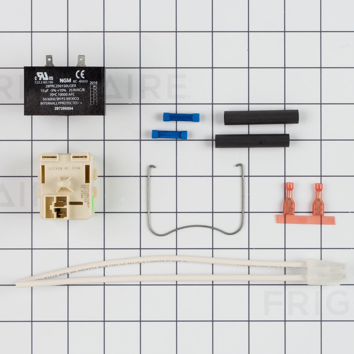 Kit de relais de démarrage et de surcharge pour réfrigérateur Frigidaire 5304491944