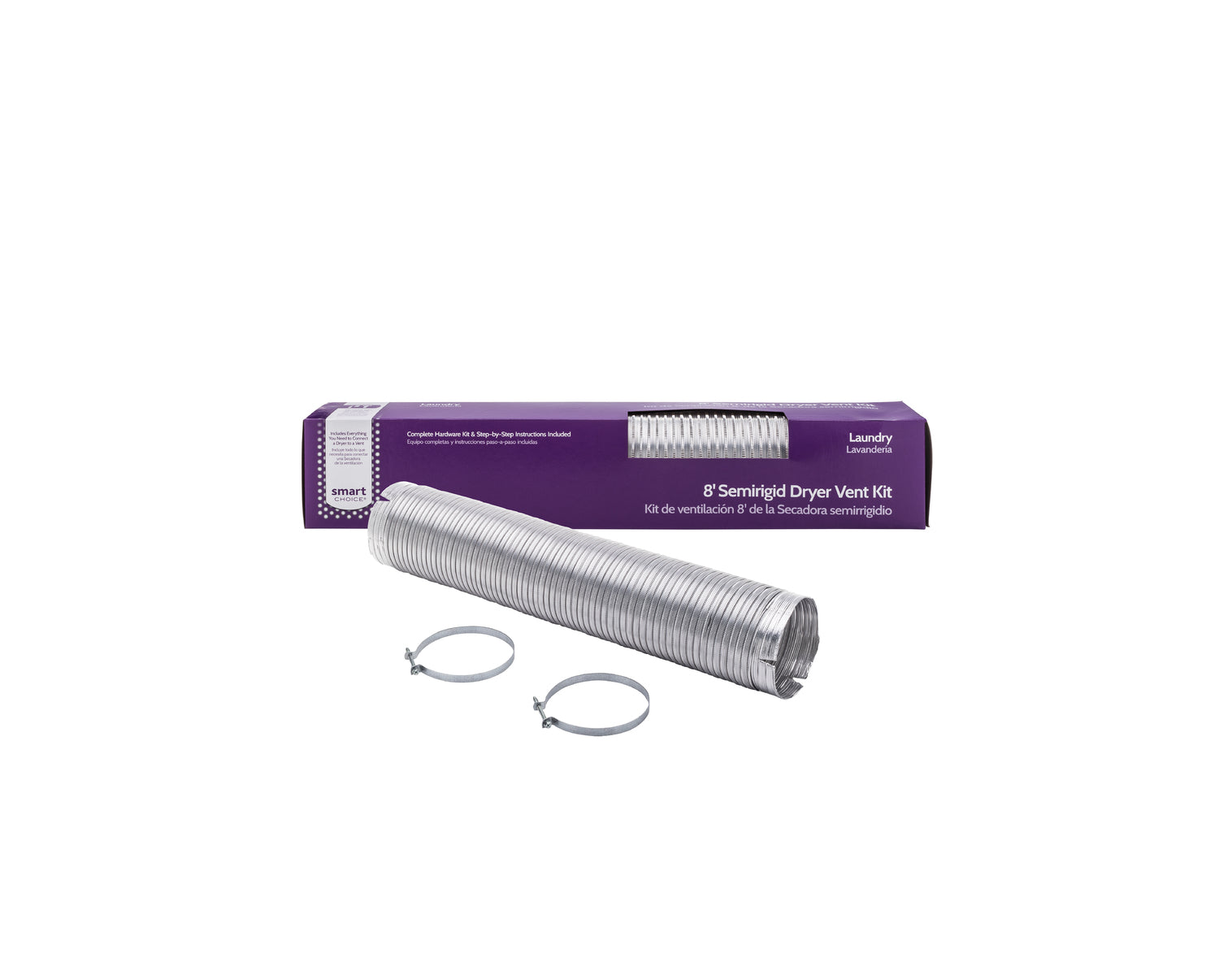 Frigidaire 5305512431 8ft Semi-Rigid Dryer Vent Kit with Elbow