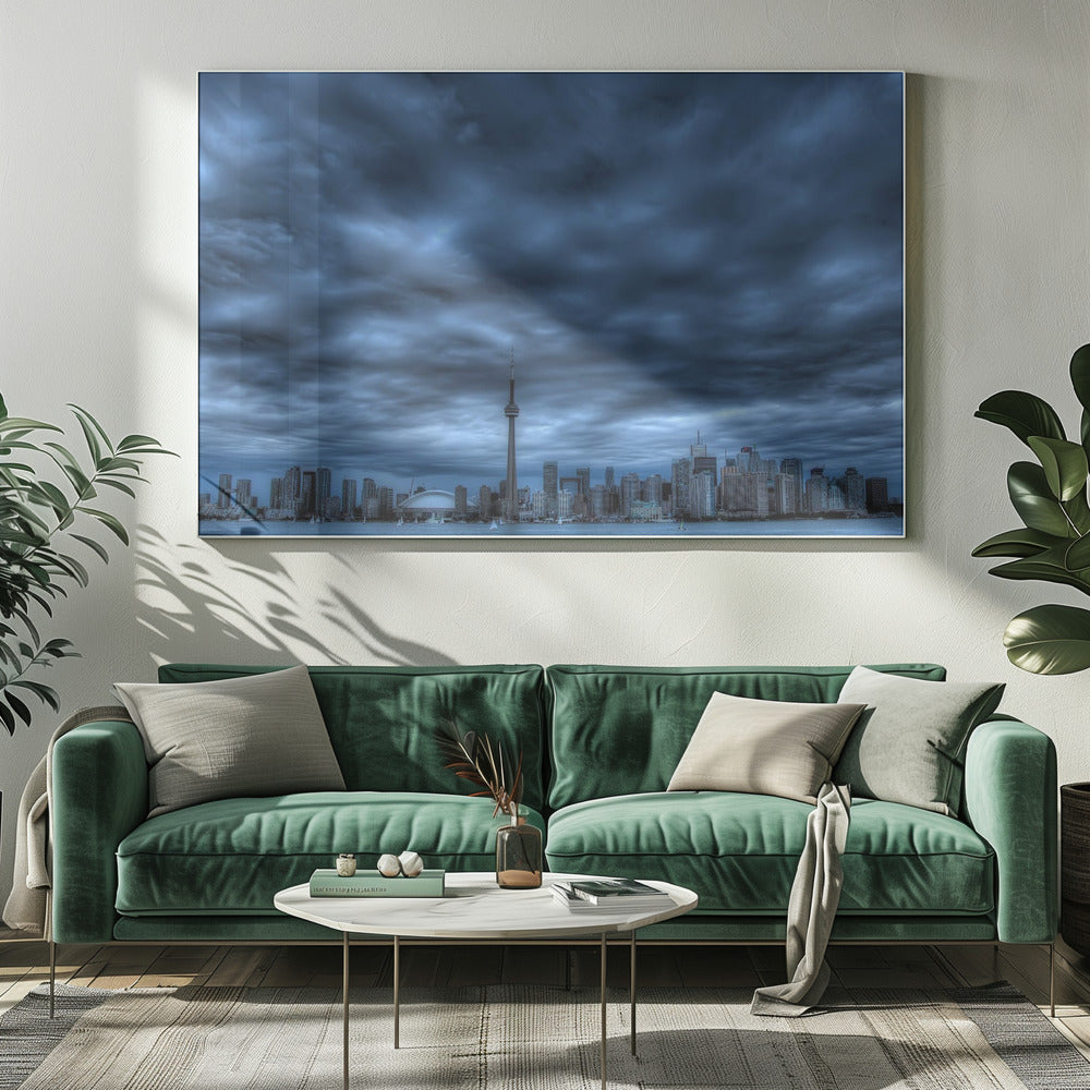 Wall art Toronto bleu