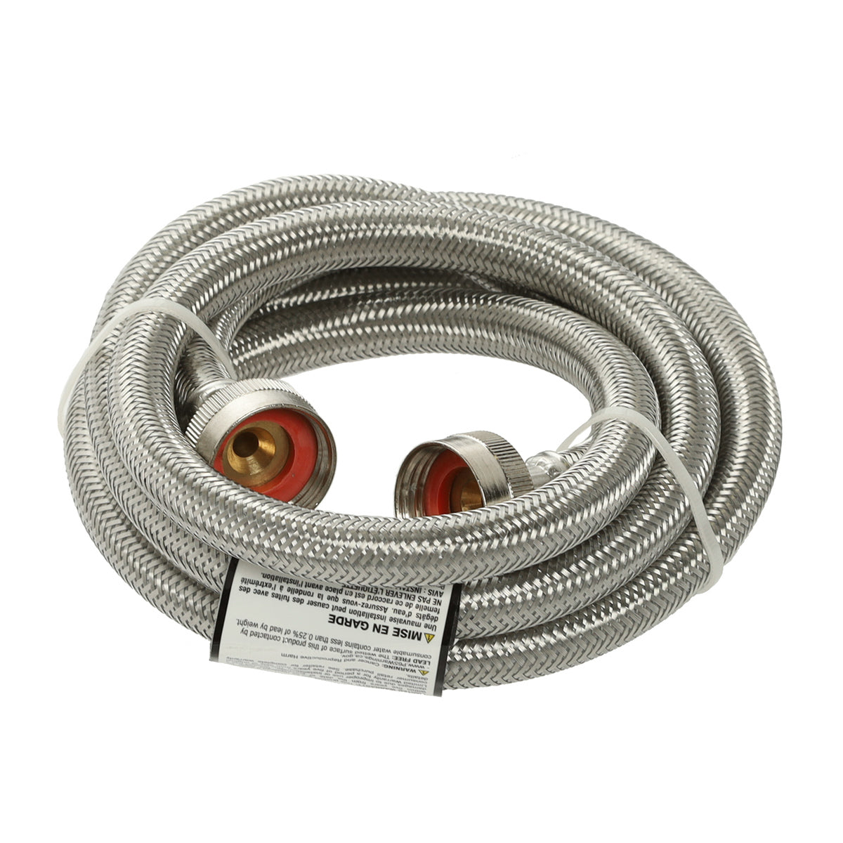 Tuyau de raccordement pour lave-linge Frigidaire 5308816562 en acier inoxydable, 6 pieds.